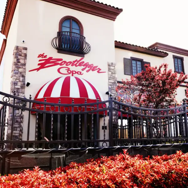 This is a photo of the entrance to the Copa Room at the Bootlegger Bistro Las Vegas