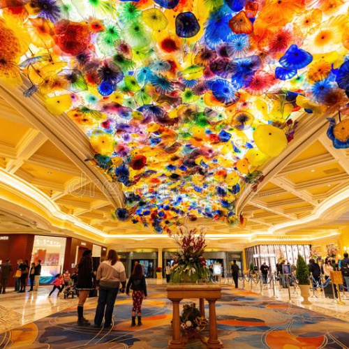 Bellagio Hotel Lobby Chandelier | Vegas4Locals.com