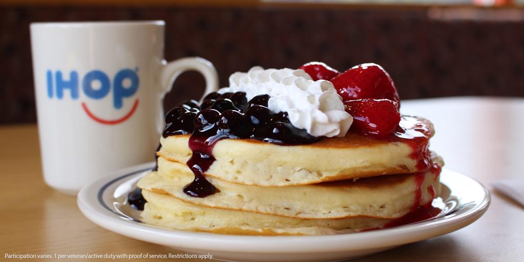 ihop pancakes veterans day