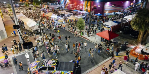 Crowds gather at First Friday in Downtown Las Vegas