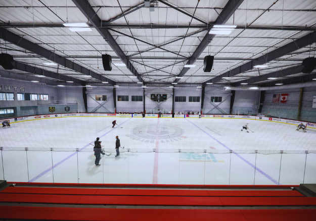 This is a photo of the Lifeguard Arena ice skating rink - The official practice facility of the Henderson Silver Knights!