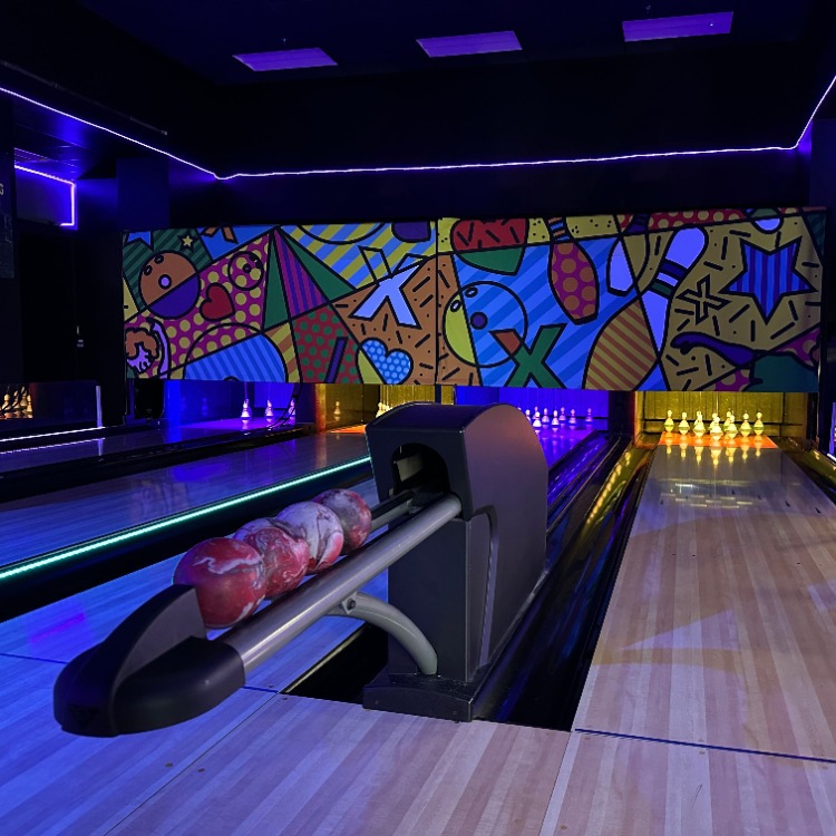 A picture of the Bowling Lanes at the Circus Circus Hotel in Las Vegas