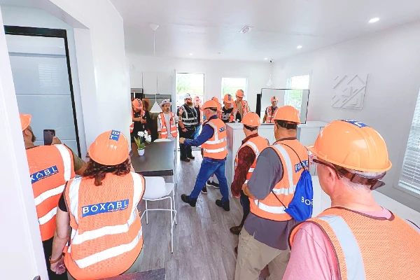 BOXABL plant workers are ready to begin making new houses