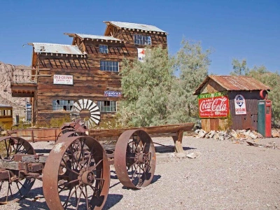 This is the Eldorado Canyon ghost town in Nelson Nevada