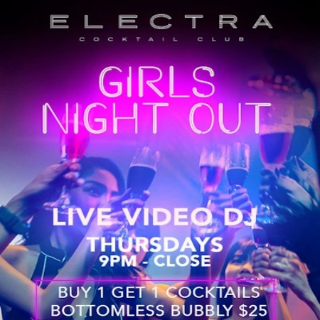 Girls’ Night Out at Electra Cocktail Club