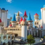 Excalibur Land of Camelot Hotel & Casino Las Vegas entrance and drawbridge