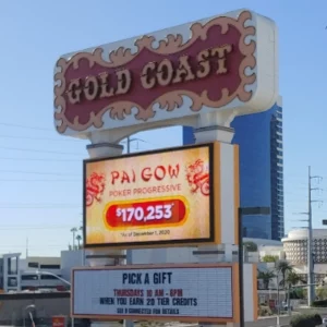 This is the Gold Coast Hotel Casino in Las Vegas sign