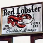 Old Red Lobster sign circa 1970