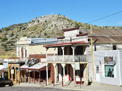 This is the main street of the Pioche Nevada Ghost Town