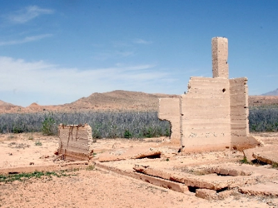 The Saint Thomas Ghost Town at Lake Mead Nevada