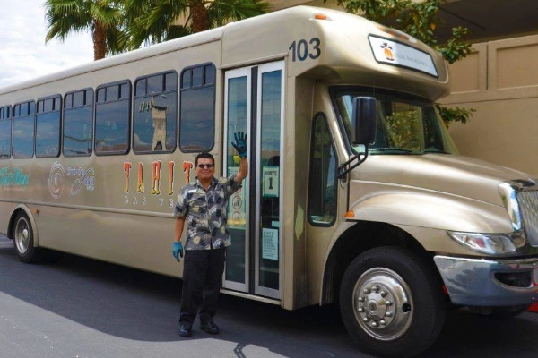 The Tahiti Village Shuttle Bus