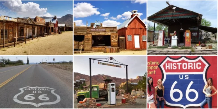 A collage of photos from the Arizona Ghost Town and Wild-West Day Trip Tour