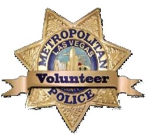 A LVMPD Volunteer Badge