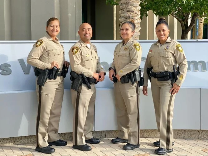 Las Vegas Street Patrol Police Officers wear Brown Uniforms