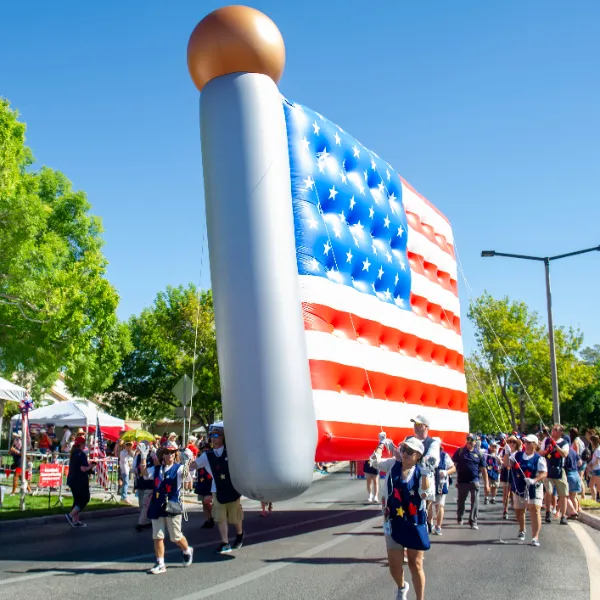 Summerlin Council Patriotic Parade American Flag balloon float