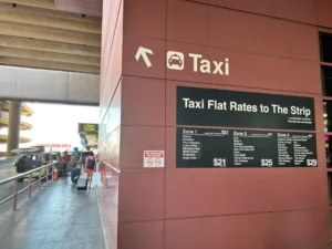 Taxi Cab Staging Area Terminal 1 LAS Reid International Airport Las Vegas