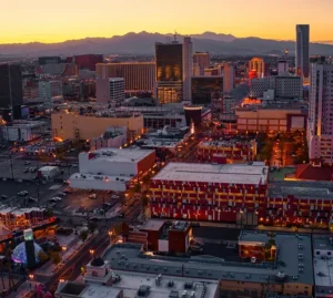 Downtown Las Vegas Skyline View