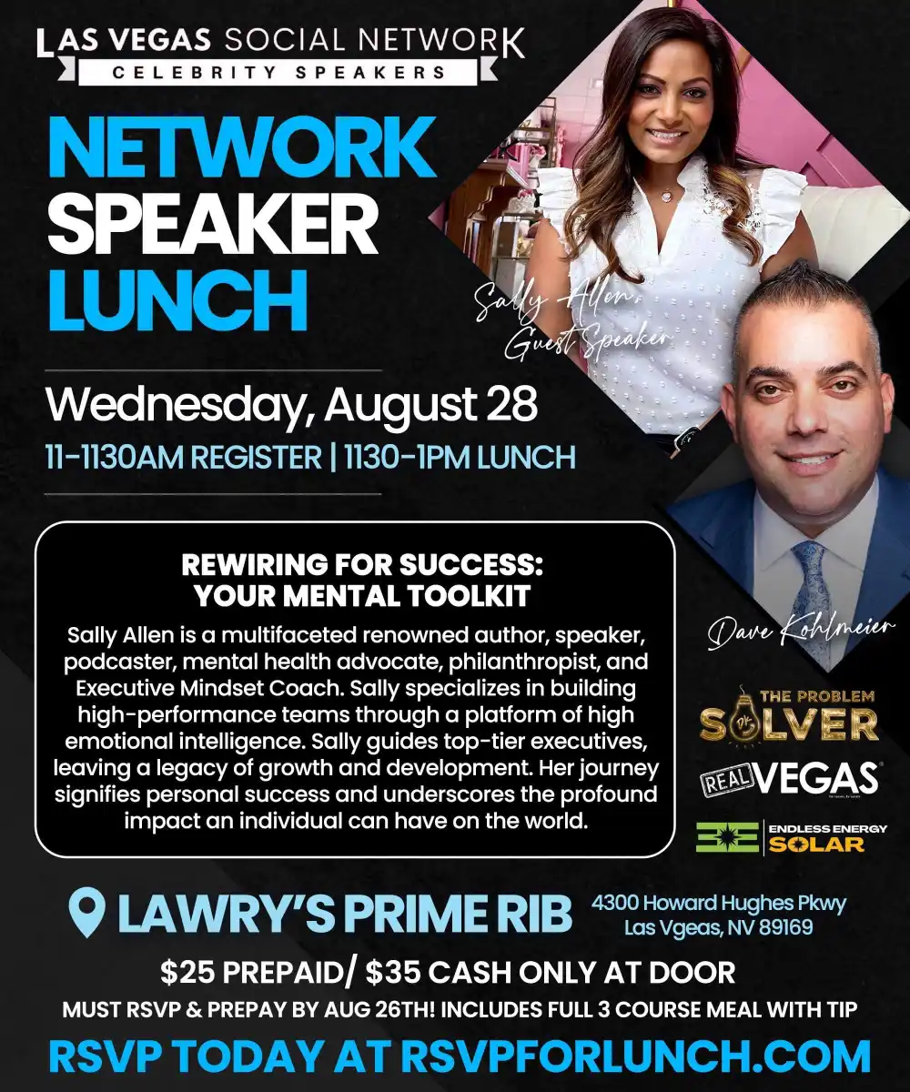 Las Vegas Social Network Luncheon at Lawry's Prime Rib in Las Vegas