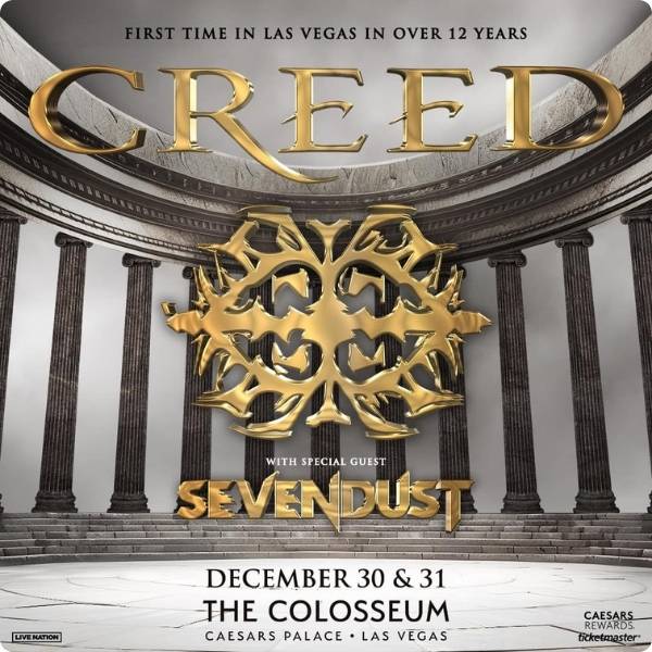 Creed Concert in Las Vegas NYE 2024