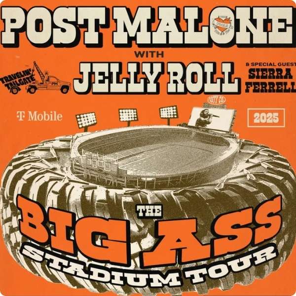 Post Malone and Jelly Roll Stadium Tour Stop at Allegiant Stadium Las Vegas 2025