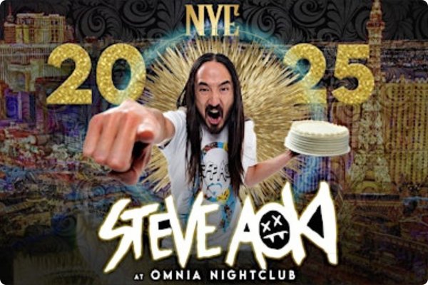 Steve Aoki New Year's Eve Party at Omnia Nightclub Las Vegas