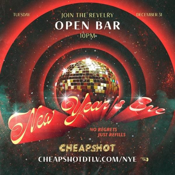 CHEAPSHOT OPEN BAR NYE LAS VEGAS