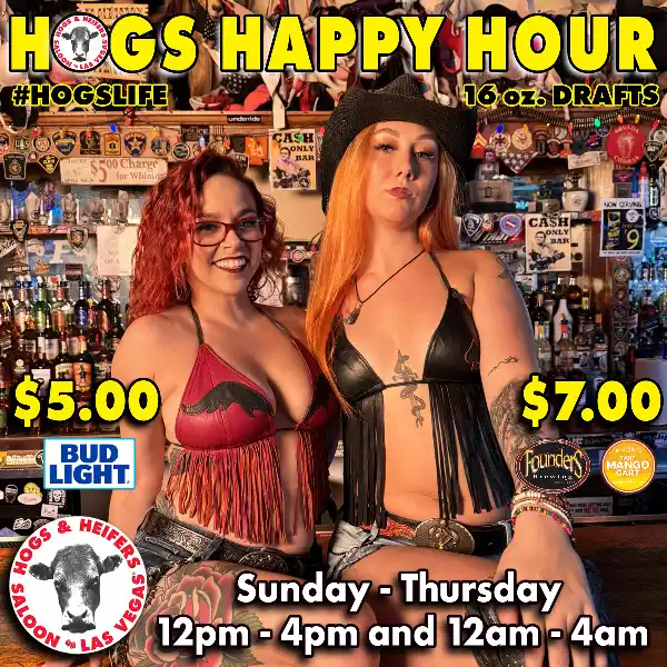 Hogs and Heifers Happy Hour Reverse Happy Hour