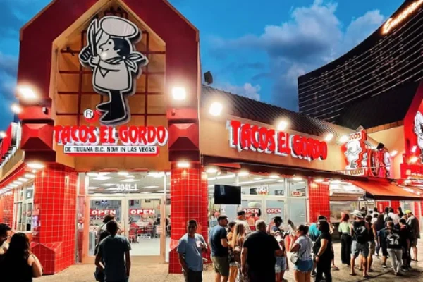 Late-night dining Las Vegas Tacos El Gordo on the Strip