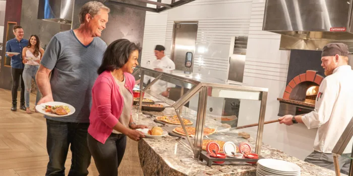 This is the Rampart Casino's Market Place Buffet at The Resort at Summerlin in Las Vegas