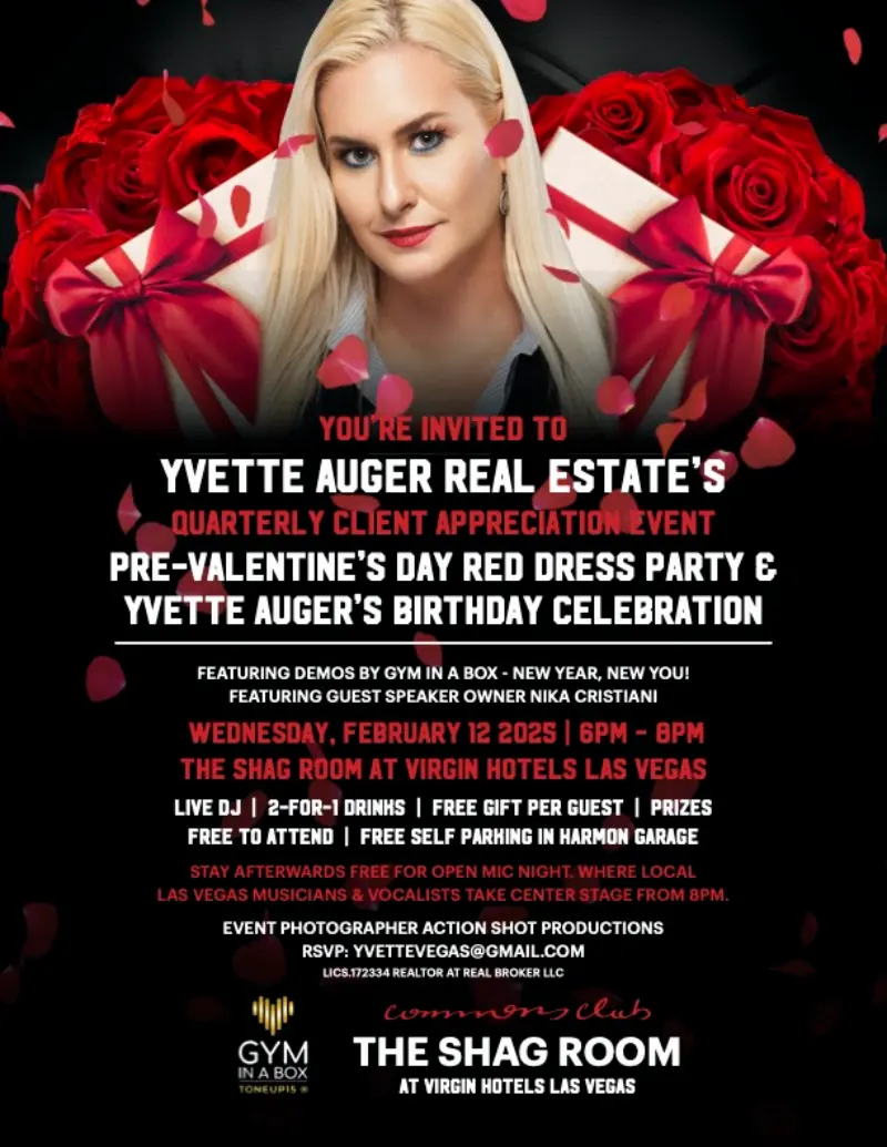 Pre-Valentine's Red Dress Party & Yvette's Birthday